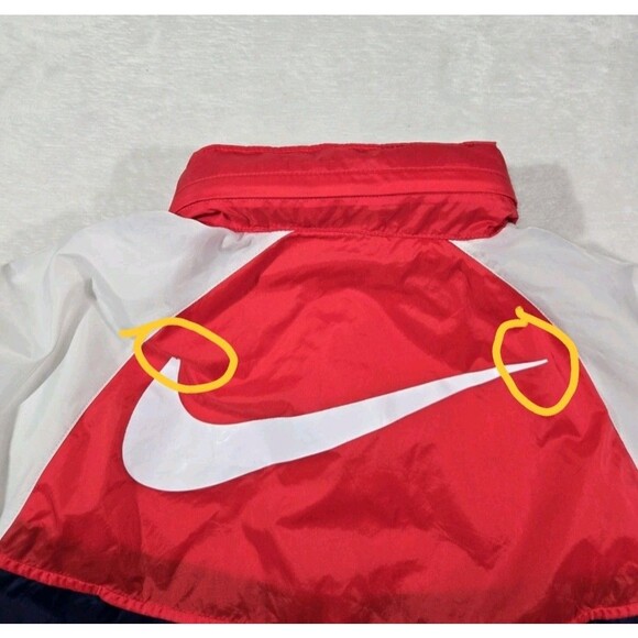Nike Sportswear Windrunner Full Zip Hooded Jacket Mens Small Red White Blue - Picture 15 of 16